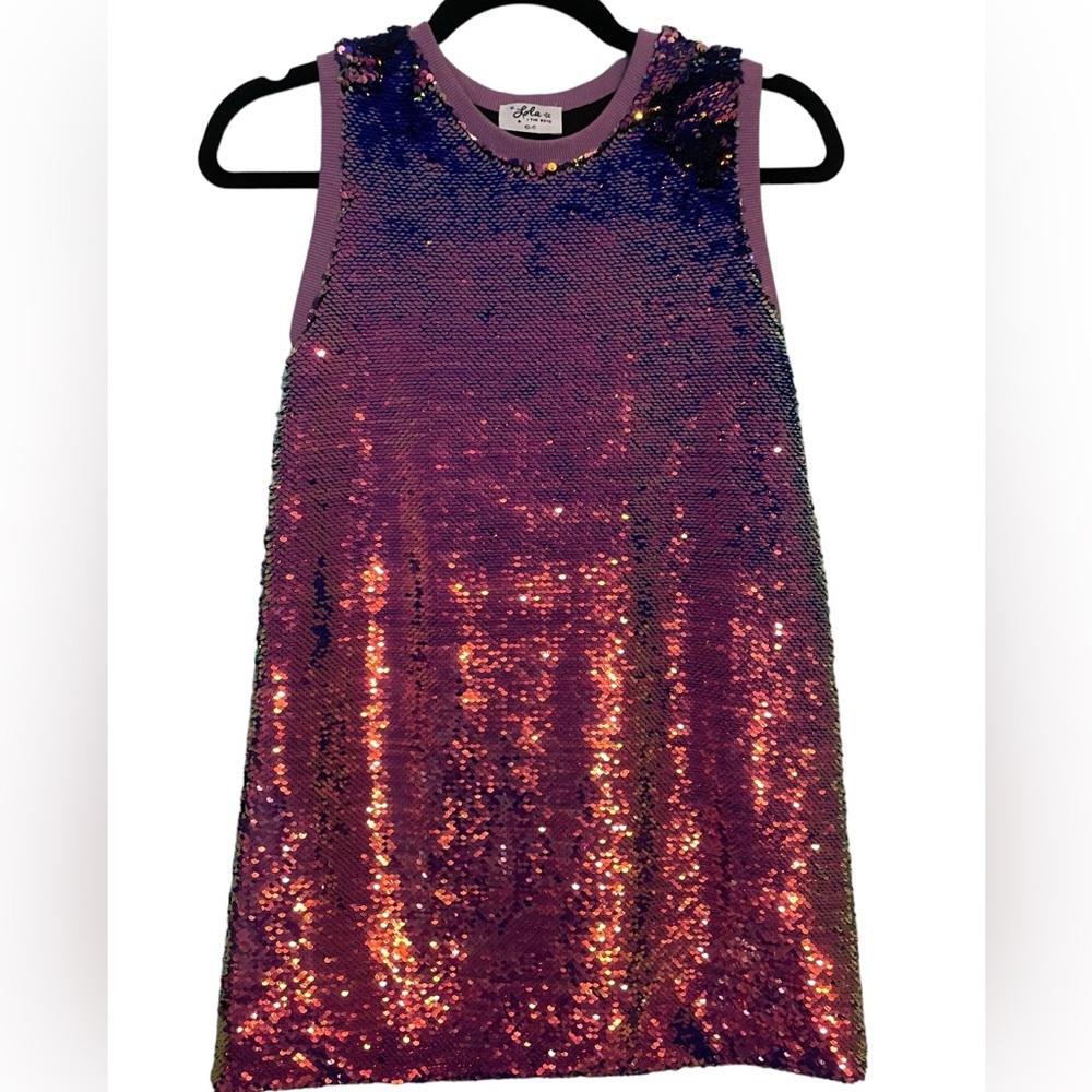 Lola + The Boys Mermaid Magic Sequin Flip Dress NWOT Size 10-11Y